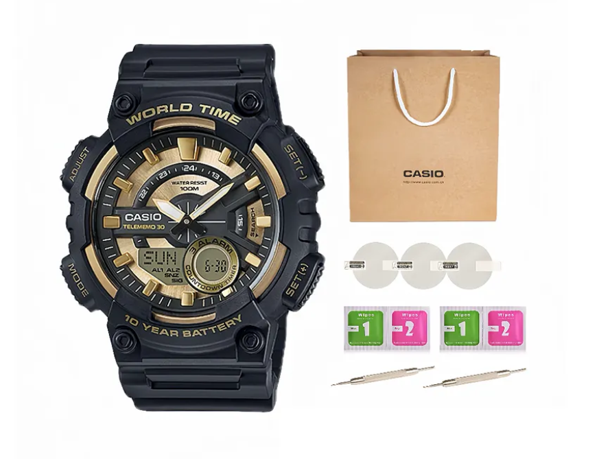 CASIO YOUTH series STANDARD Noir et Doré