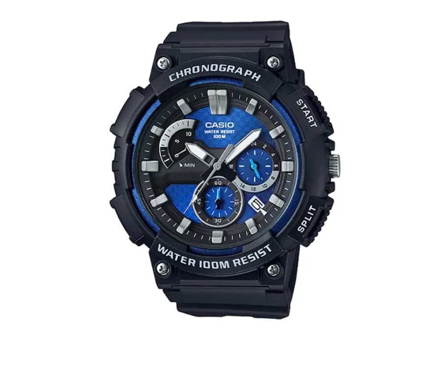 Casio Edifice avec accents bleus