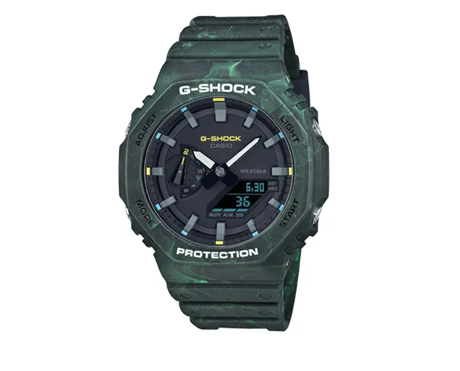 Casio G-Shock GA-2100 camouflage vert