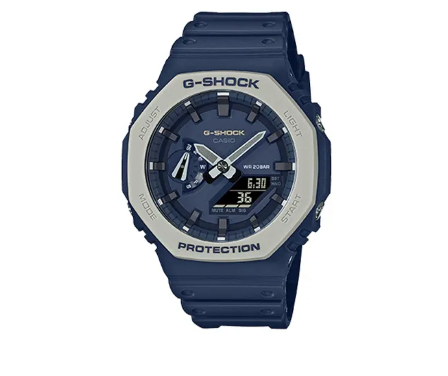 Casio G-Shock GA-2100 Bleu marine et gris